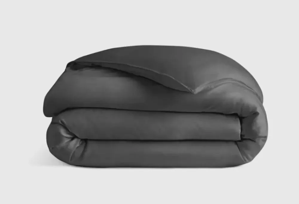 Quince KING Bamboo Duvet Cover 100% Organic Charcoal Gray CALIF KING NEW